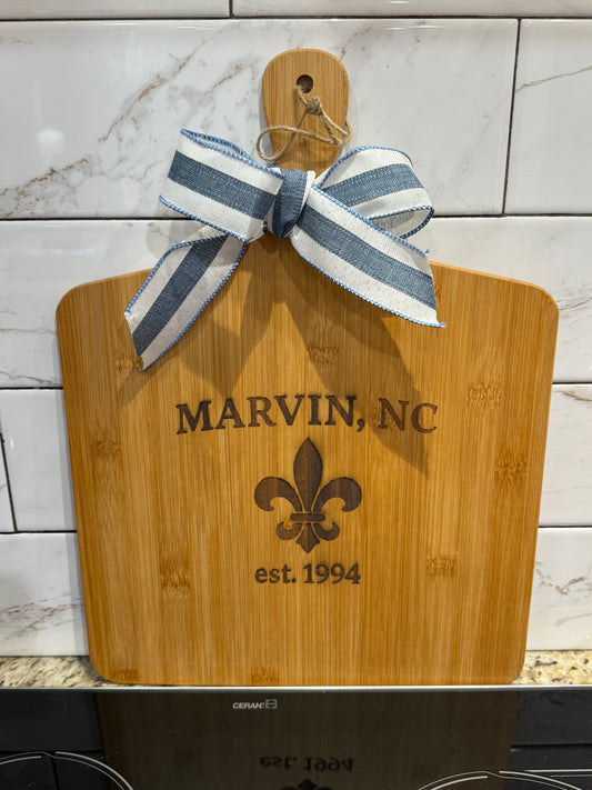 Village of Marvin cutting board