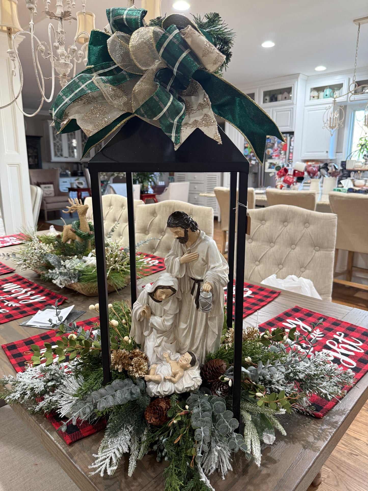 Nativity Lantern Centerpiece