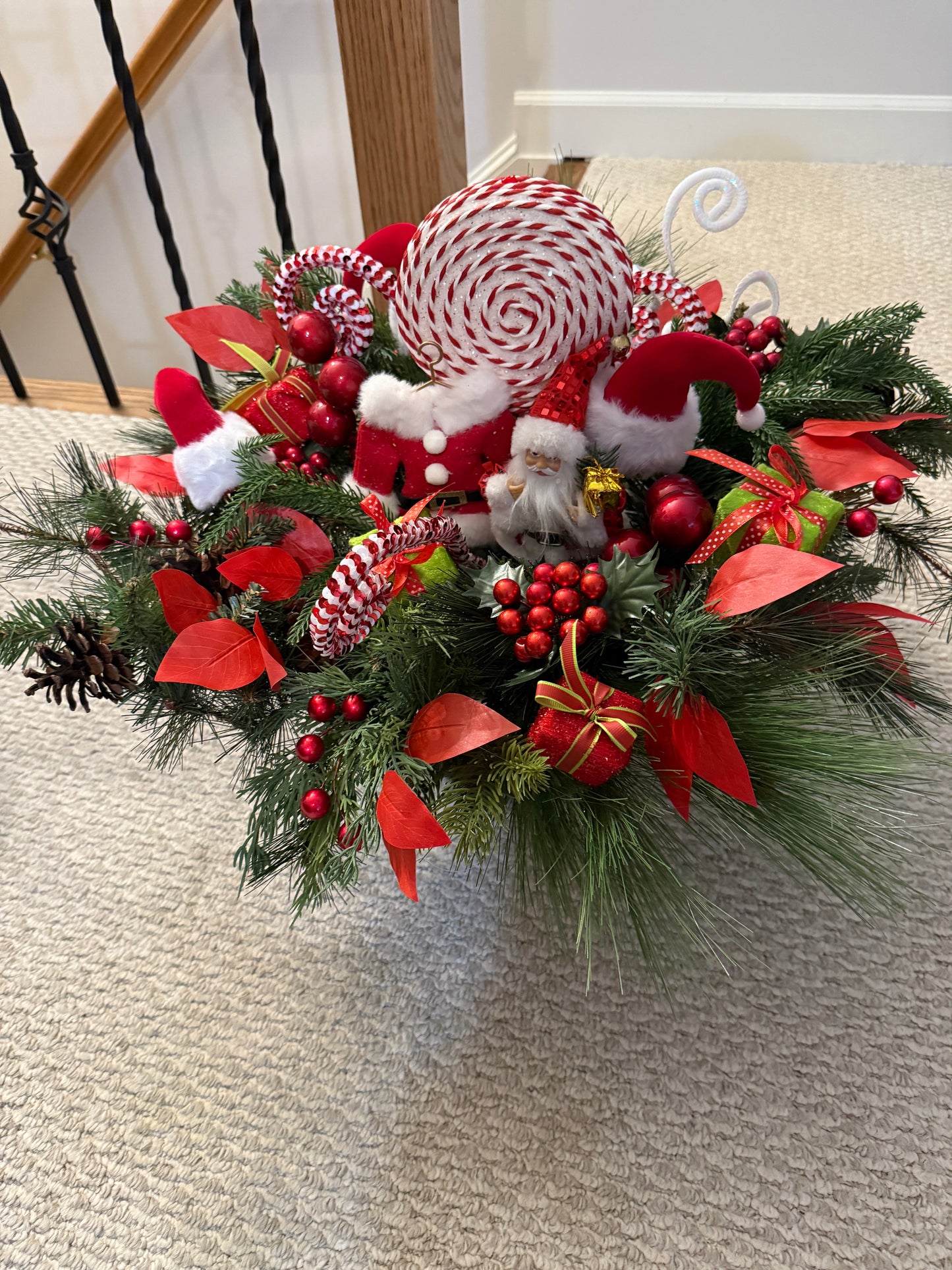 Santa’s Candy Bowl Christmas Arrangement